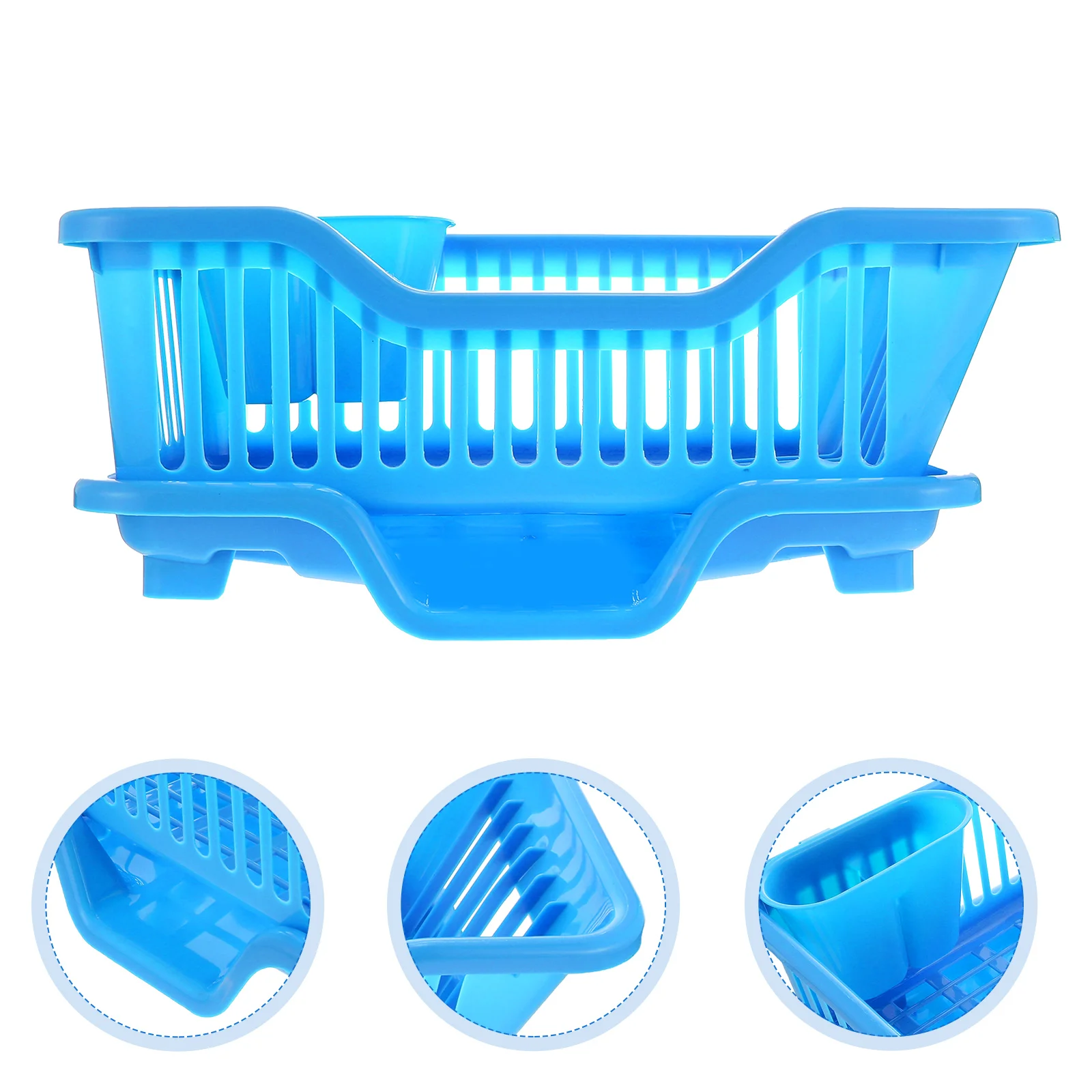 

Plastic Dish Drying Rack Cutlery Holder Water Spout Tableware Rack Kitchen Dish Drainer