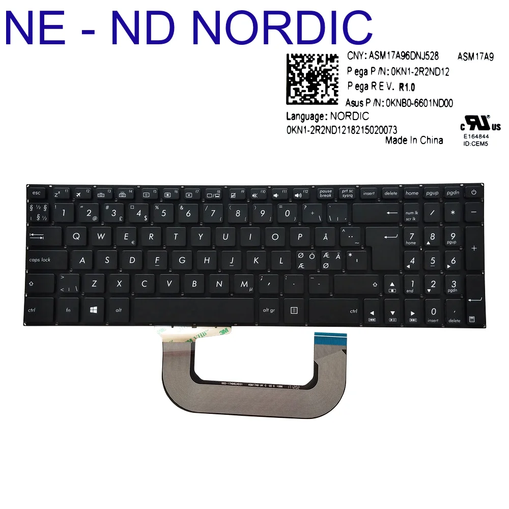 Teclado Retroiluminado Latino Espanhol Asus Vivobook R702 R702b R702m R702n R702u R702ba R702ma R702na uf uq - Imagem 4
