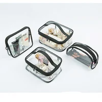 Transparent PVC Cosmetic Bag For Women Waterproof Clear Makeup Bags Beauty Case Make Up Organizer Storage Bath Toiletry Wash Bag 2