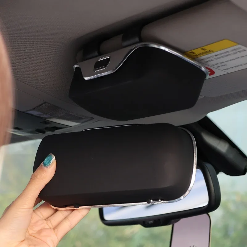 New Car Glasses Box Portable Car Glass Frame Car Driving Glass Frame Glasses Box Sunshade Auto Interior Accessories
