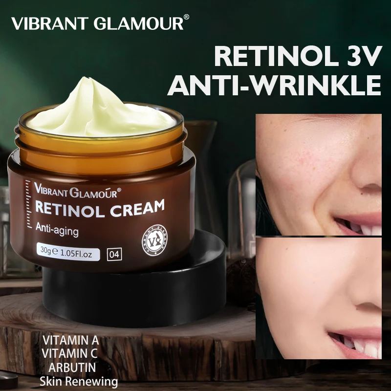 

VIBRANT GLAMOUR Retinol Face Cream Anti-Aging Remove Wrinkle Firming Lifting Whitening Brightening Moisturizing Facial Skin Care