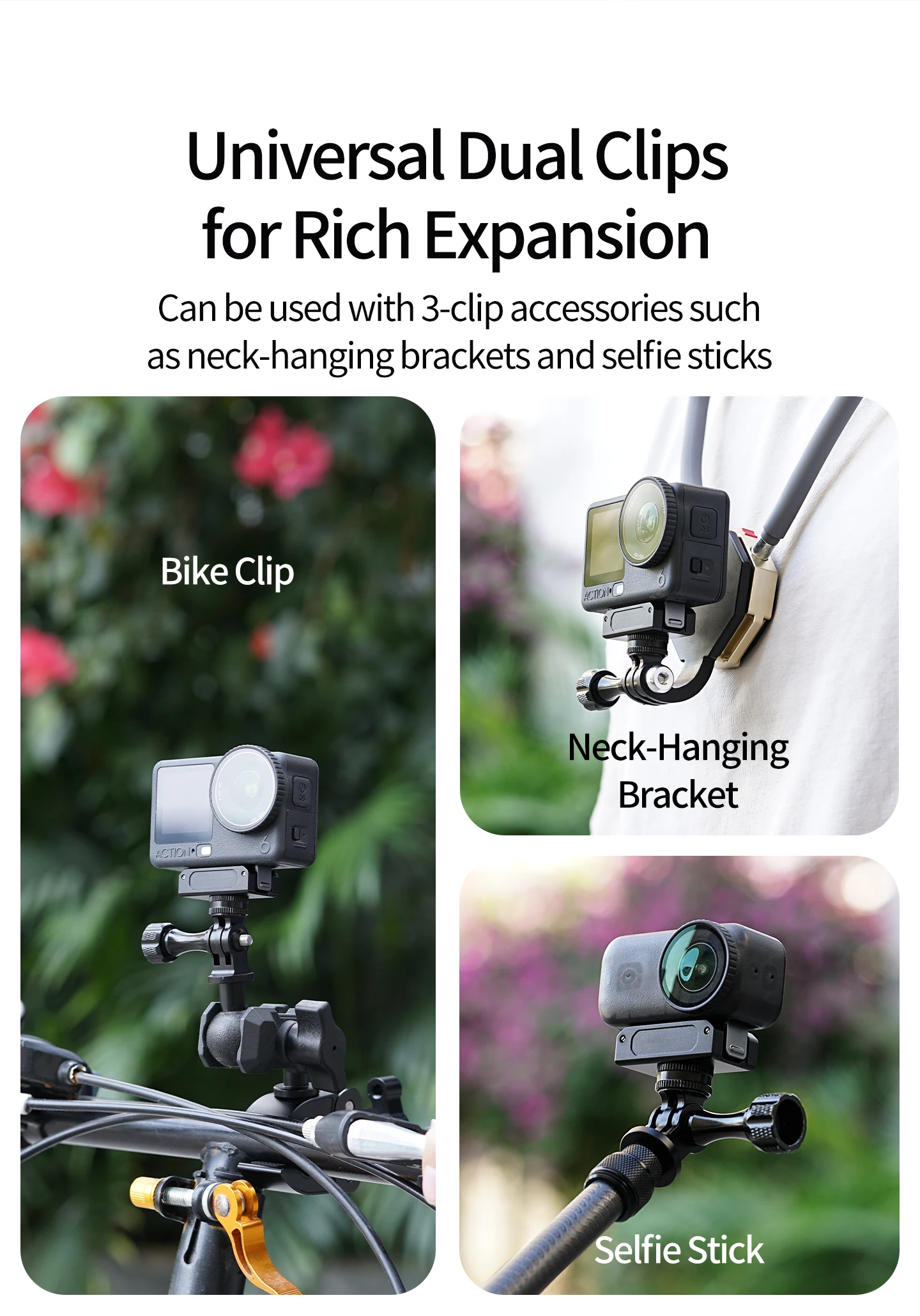 Aluminium Magnetische Schnellverschluss-Halterung Magnetische Schnellinstallationsbasis für DJI Action 6 Osmo Nano Rutschfeste Stoßfeste Stativhalterung – Detail 2