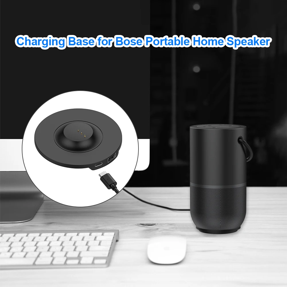 Portable Fast Charger Base Stand Speaker USB Charging Dock Station Cradle Holder Home Charger Base Stand for Home Audio