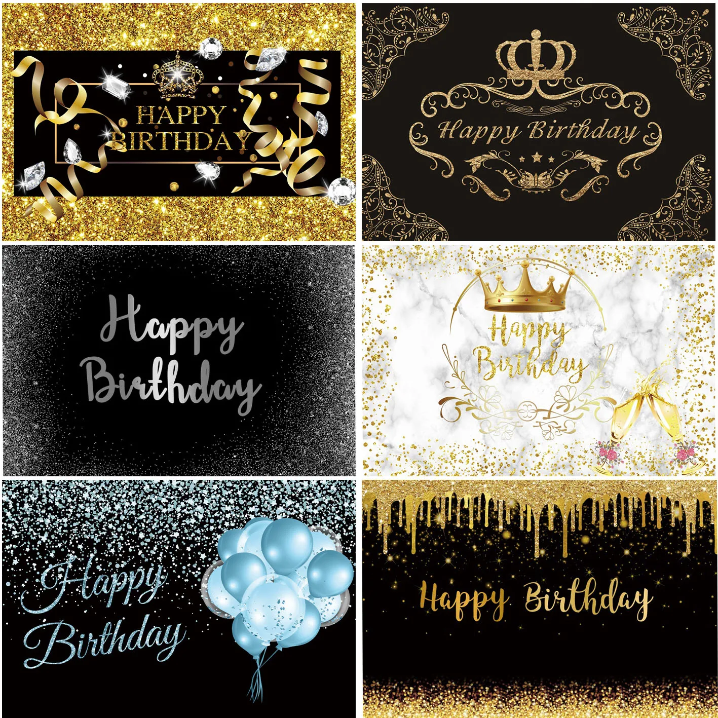 

Золотая Корона блестки воздушные шары фон для вечеринки в честь Дня рождения украшение индивидуальные фотофоны для студии