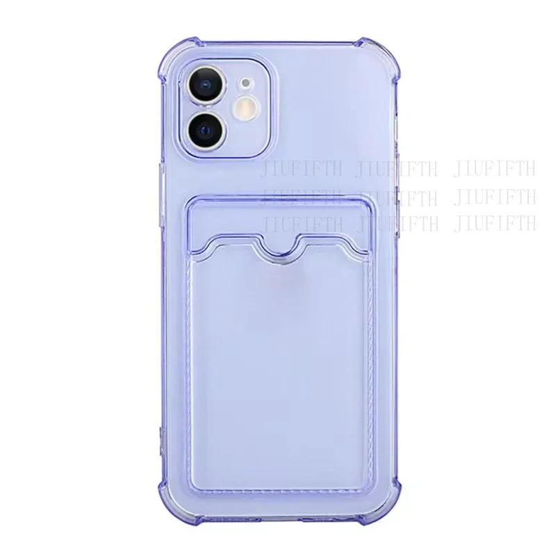 Card Holder Clear Phone Case with Wallet Functionality