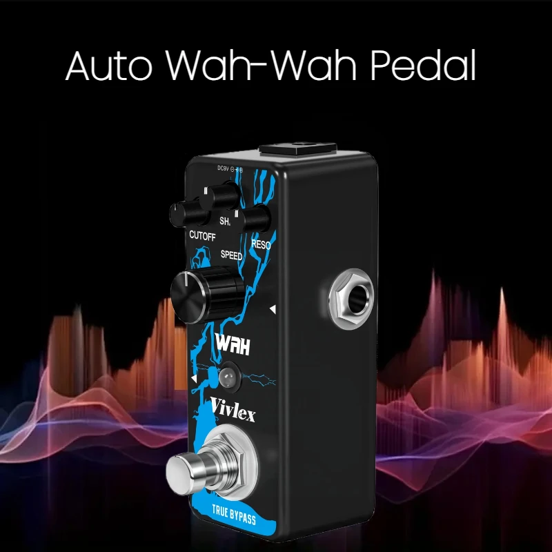 VIVLEX Guitar Pedal Wah-Wah Effect Ultrafunk Styles Digital