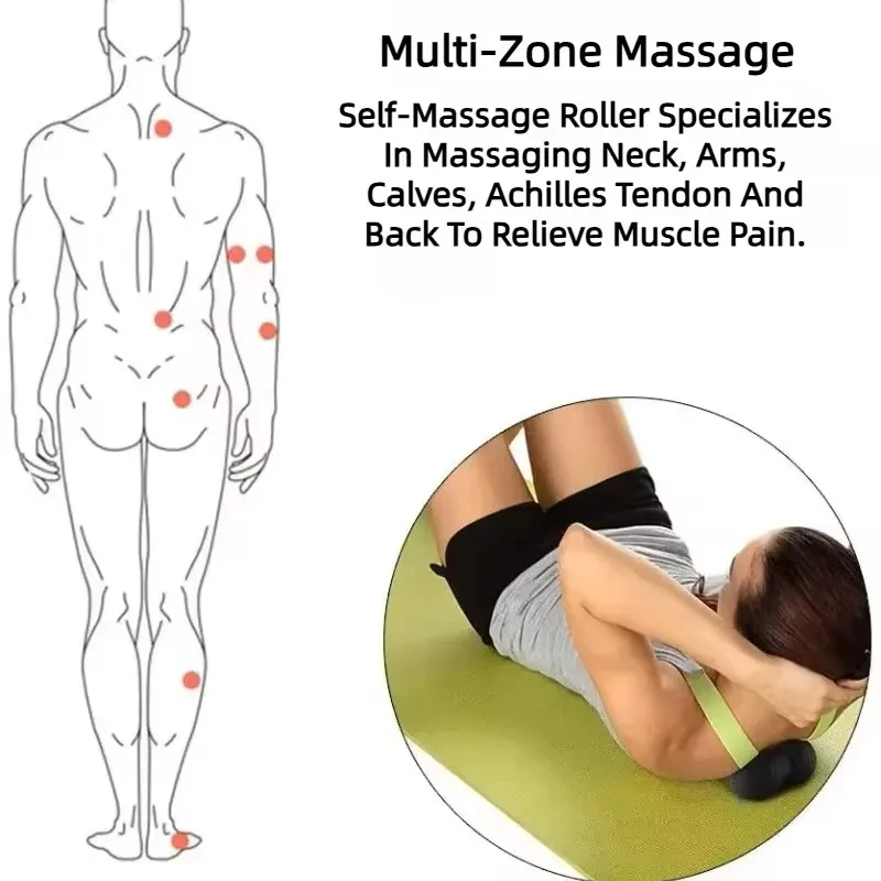 Fitness Ball Yoga Peanut Balls Body Massage Fascia Ball Suit Foam Block High Density Muscle Relaxation Lacrosse Exercise Fitness Relieve Pain