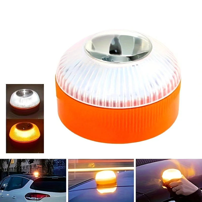 Led Rainproof Car Emergency Light Flashlight Magnetic Induction Strobe Road Accident Lamp Beacon Safety Accessory