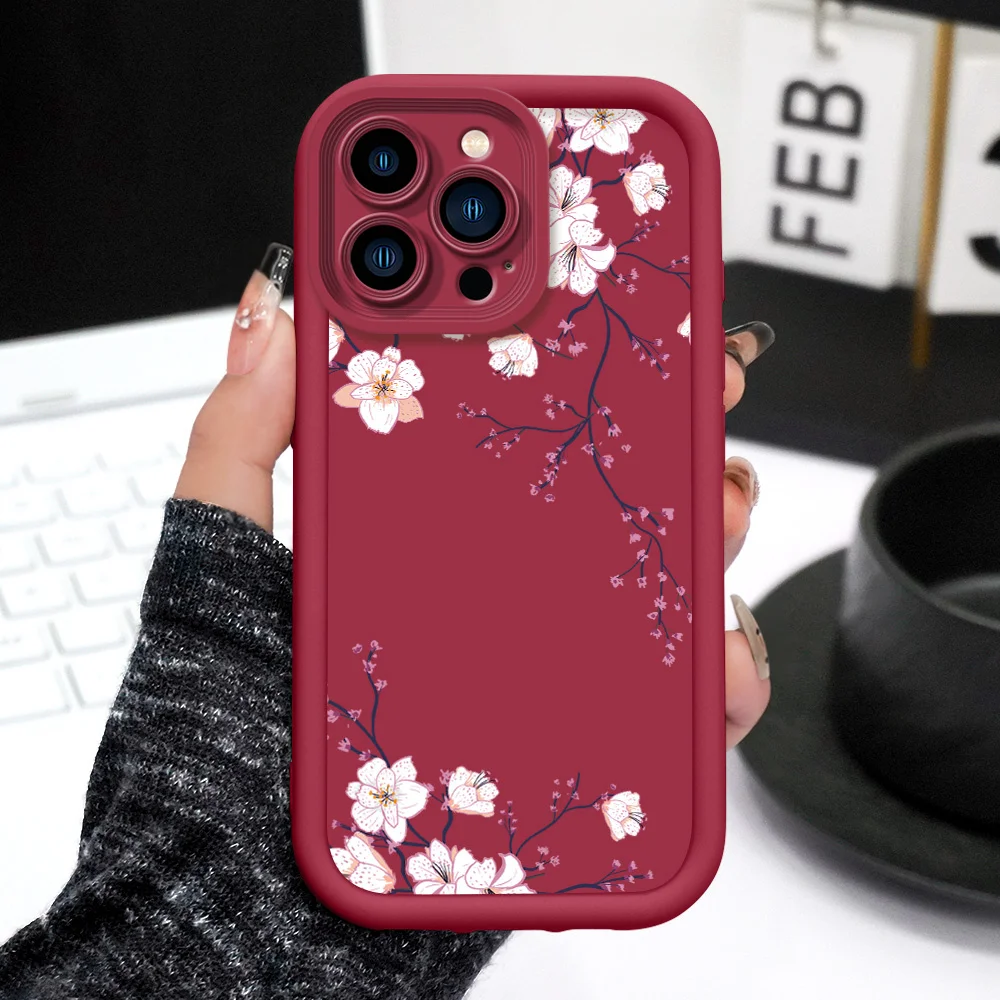 Cover morbida con motivo floreale primaverile per Huawei Honor 600 400 300 200 90 70 Pro Lite Ultra Smart 4G 5G - immagine 3
