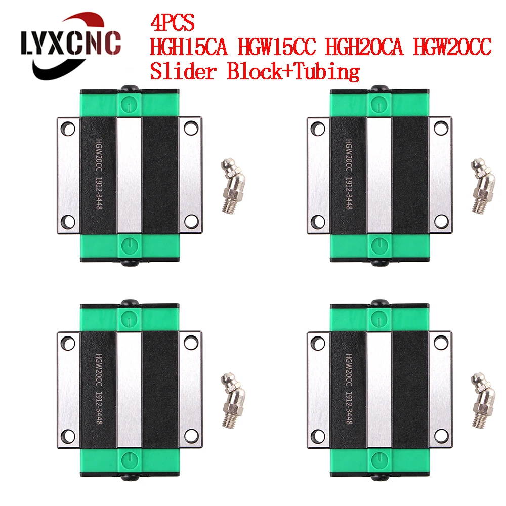 2/4 шт. HGH15CA HGW15CC HGH20CA HGW20CC линейный подшипник скользящий блок для каретки
