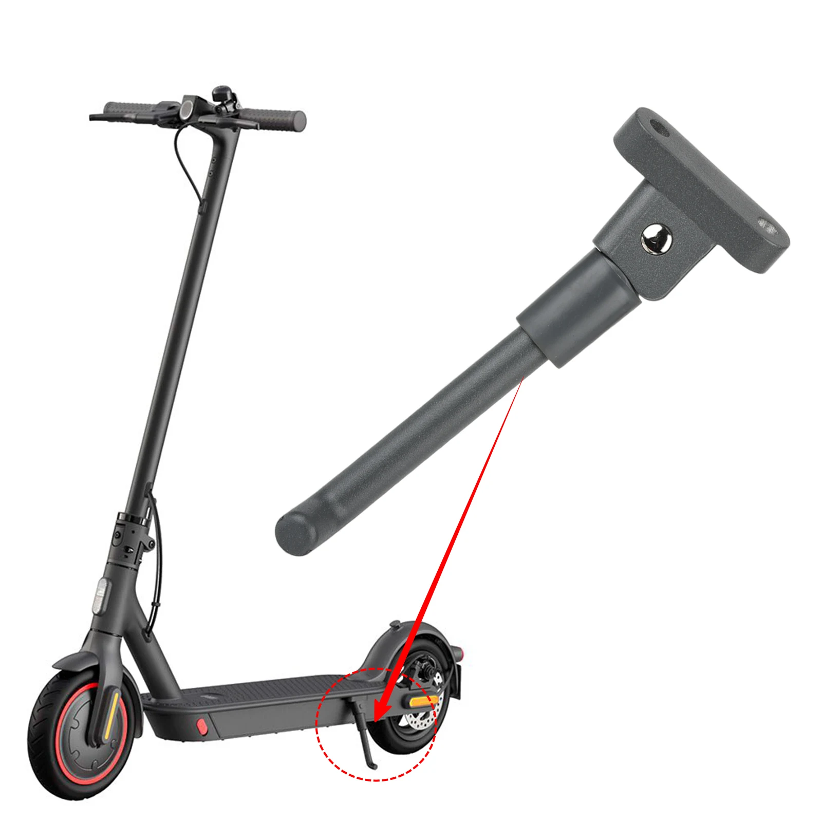 

Gray Parking Kickstand 165mm for Xiaomi M365 1s Pro 2 Pro Electric Scooter Stand Foot Support Modification Parts