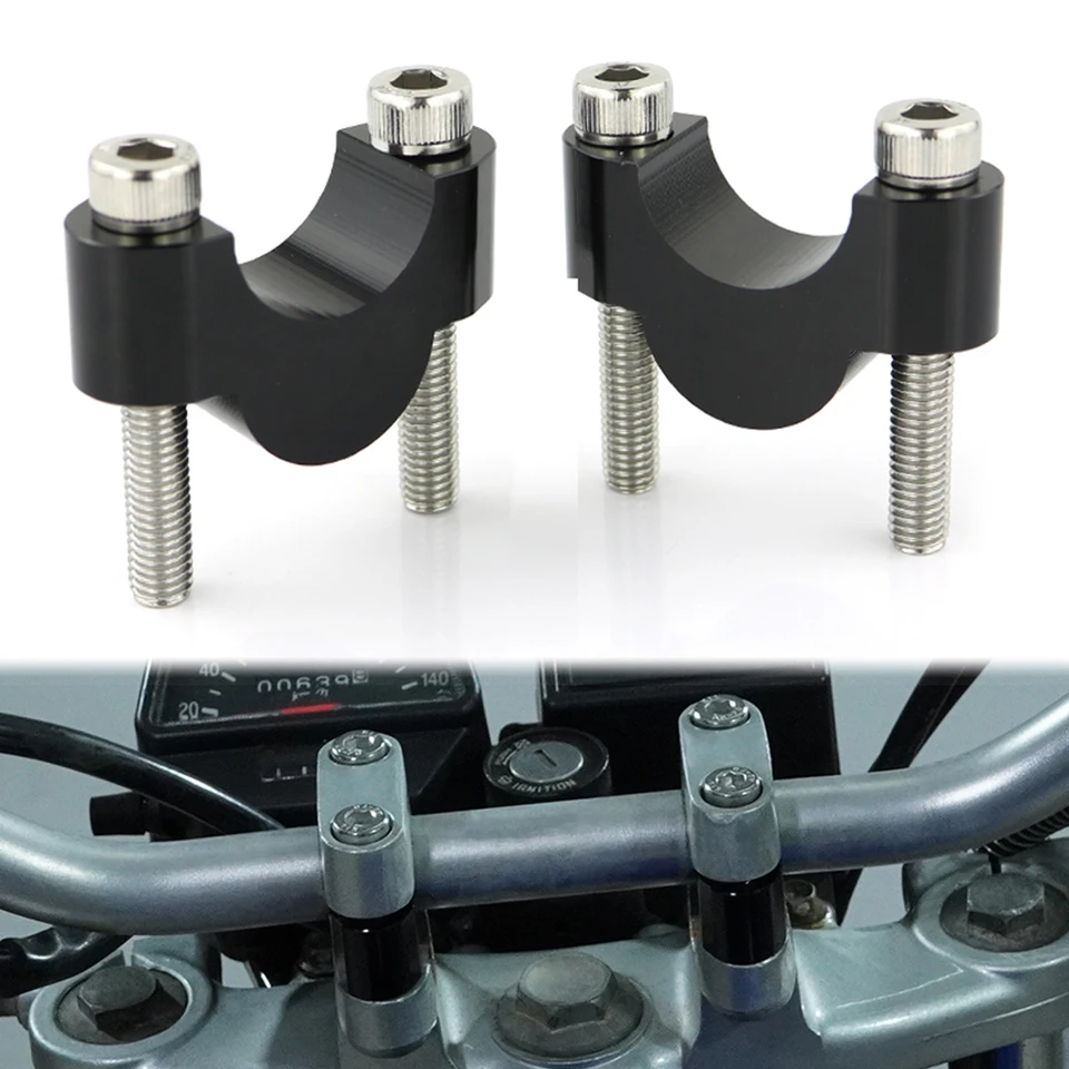 YGOHFKKX Riser Guidon Moto Rehausseurs Guidon 28 Mm 1 1/8