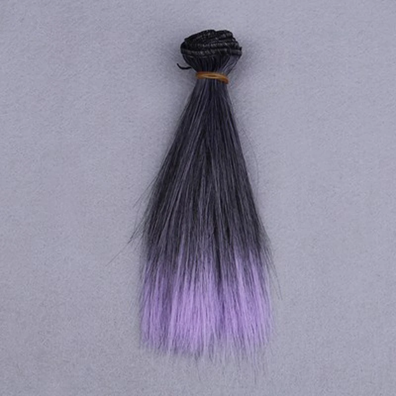 15cm BJD/SD Doll Hair DIY Doll Straight Hair wig for Bjd Rainbow Color Hair bjd wig hair
