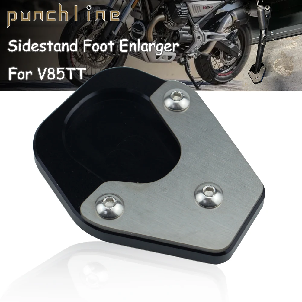 ajuste tt suporte lateral ampliar para moto guzzi kickstand sidesand pé ampliador