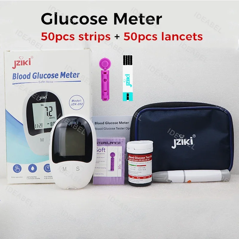 مقياس السكر في الدم 50 قطعة شرائط مجموعة مقياس الس...