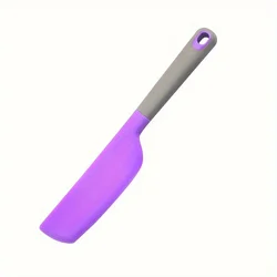Extra Large Heat - Resistant Silicone Spatula - Non - Stick Kitchen Tool for Cooking, Baking, and Mixing (Purple)