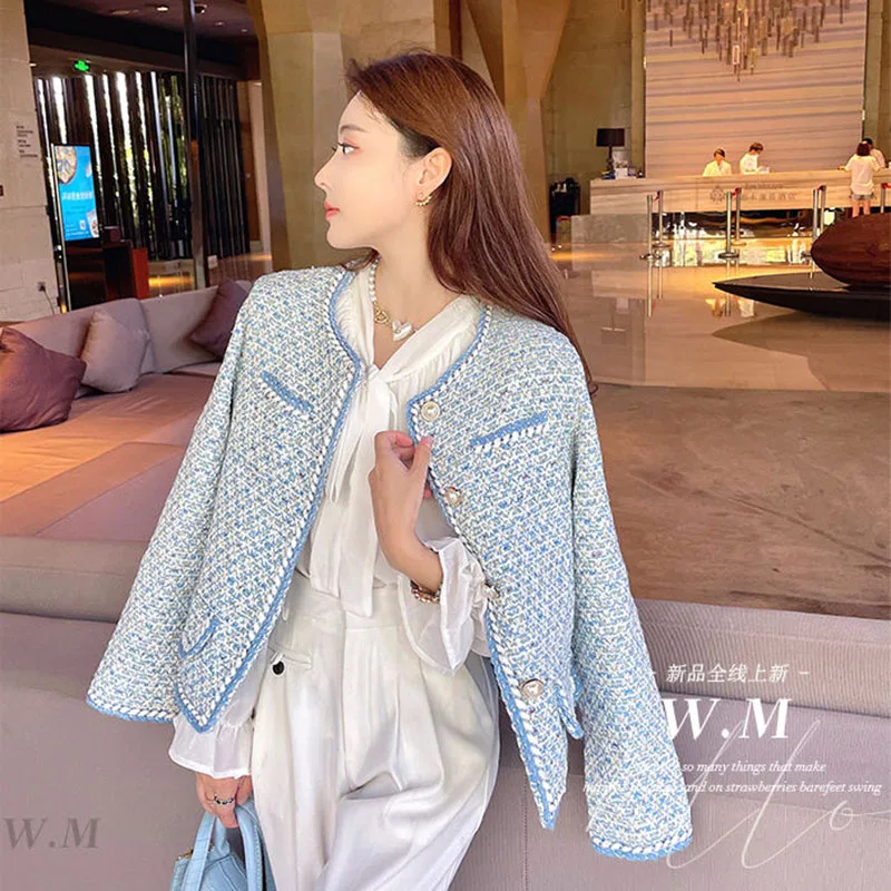 【2plan】24FW★ [LAN ARCHIVE] Pearl tweed jacket 0024] Pearl tweed jacket - LAN ARCHIVE | 60% - Asian Fashion