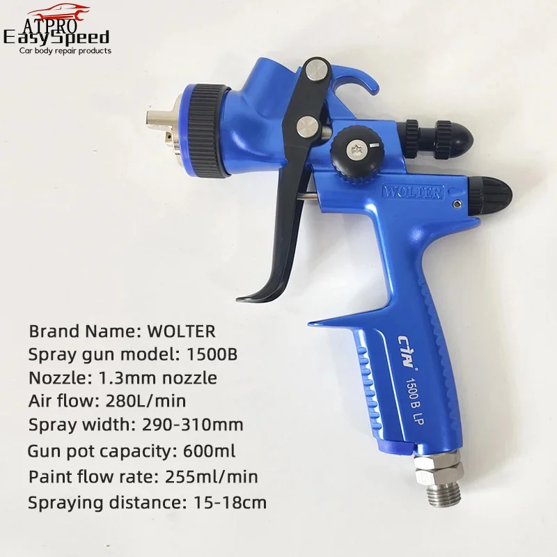 Wolter 1500b 1.3mm spray gun paint gun water based air spray airbrush professional