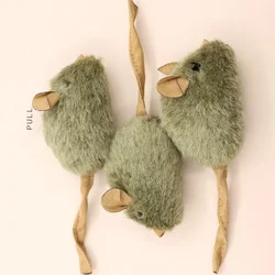 Interactive Chew - Resistant Squeaky Plush Cat Toy (3pcs)