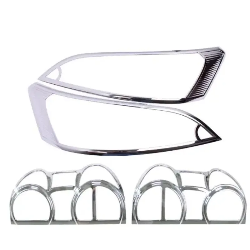 high quality ABS Chrome Front headlight Lamp Cover trim Rear headlight Lamp Cover trim for Nissan NV200 2010- Car styling