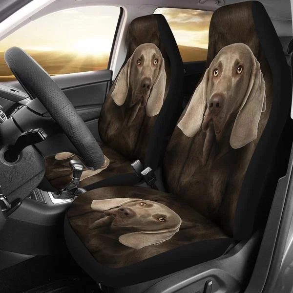 

2pcs Weimaraner Dog Print Car Seat Covers