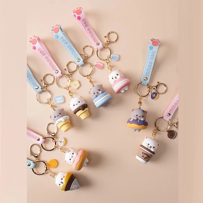 Set De 2 Figuras Decorativas Bubu Dudu Con Cabeza Móvil - Adorno De PVC Para Salpicadero De Coche, Escritorio O Estantería, Color Marrón Y Blanco, 5.3 X 4 X 7.8 Cm