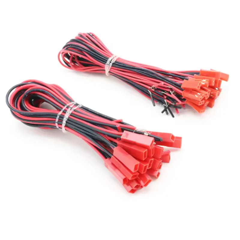 Lot 20 connecteurs JST mâle/femelle 100-200mm pour batterie Lipo RC
