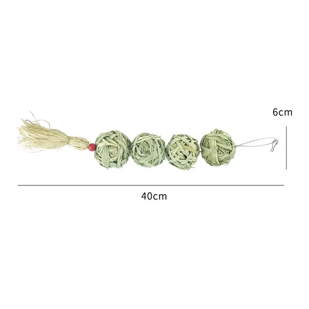 Pet Rabbit Hamster Molars Toys Straw Ball Hanging String To Relieve Boredom Pet Products pet toys,pet chew toys,pet teeth grinding toy,hamster toy,pet grass ball