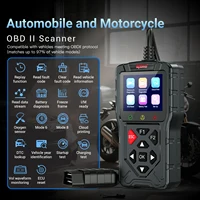 NEW Topdiag M60 OBD2 Scanner for Motorcycle and Vehicle Fault Code Read Free ECU Reset Automotive DTC Lookup Car Diagnostic Tool