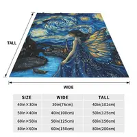 Butterfly Fairy Blanket Printed Throw Blanket Plush Fluffy Flannel Fleece Blanket Soft Throws for Sofa Couch and Bed 6