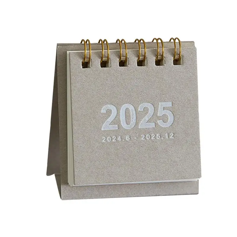 Small Desk Calendar Cute Daily Planner Simple Monthly Time Management Weekly To-Do List Schedule Table Planner Spiral Books