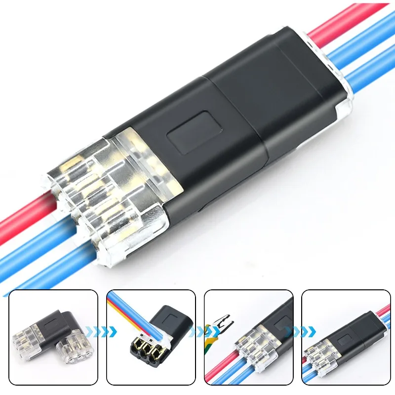 Durable 3-Wire Quick-Connect Electrical Terminal Plug