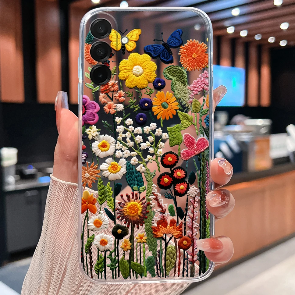 Pretty Macaron Cartoon Clear Soft TPU Silicone Shockproof Phone Case