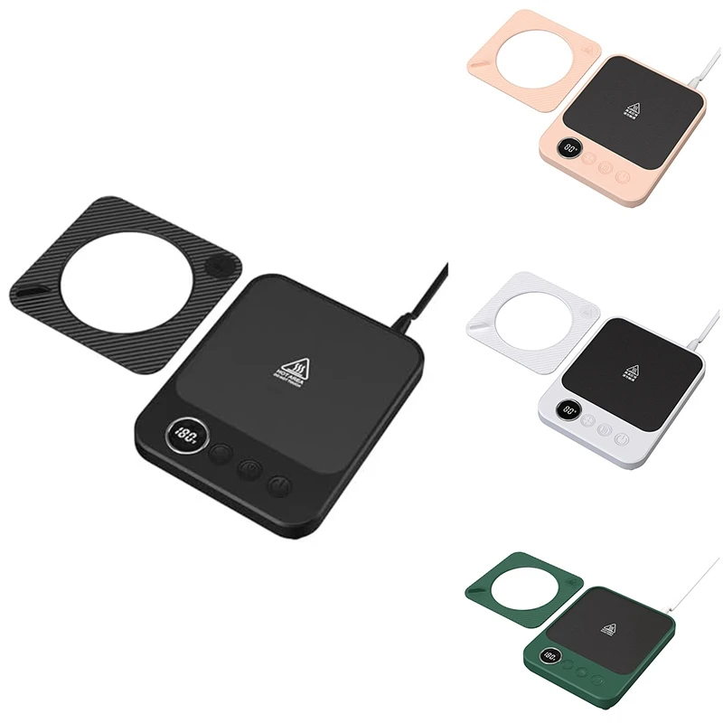 

Подогреватель кофейного стакана для рабочего стола, подогрев кружки с электрическим подогревом, автоматическое отключение, офисный стол, домашняя кухня, простая установка, простота в использовании