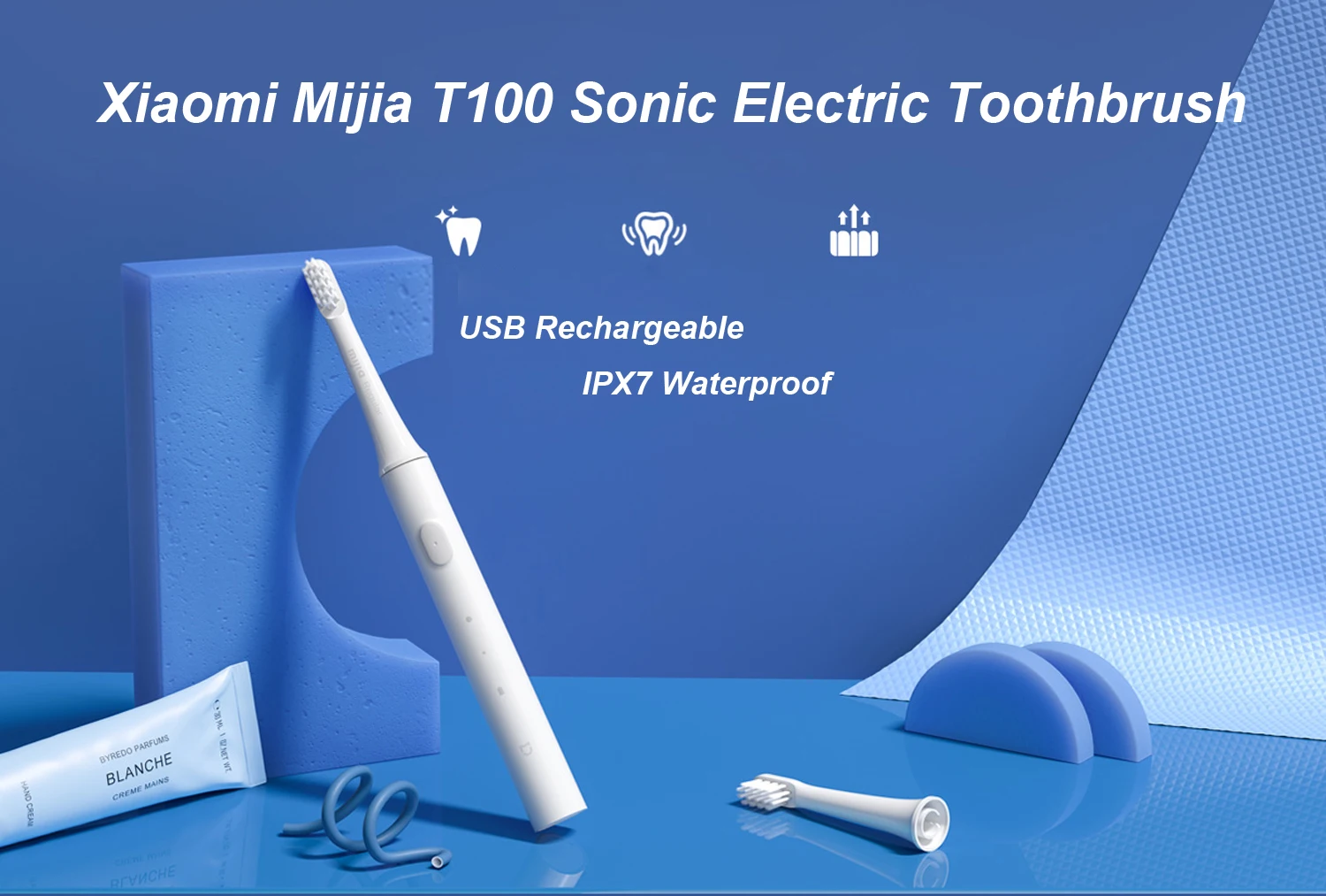 Электрическая зубная щетка Mijia T100 Sonic | AliExpress