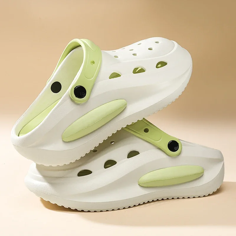 2025 Men and women's new summer thick sole anti-slip wear comfortable sandals beach breathable couple casual slippers men shoes