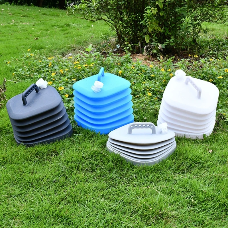 

Silicone Folding Water Tank with Handle Portable Organization Container for Outdoor Traveling Camping Portable Contain