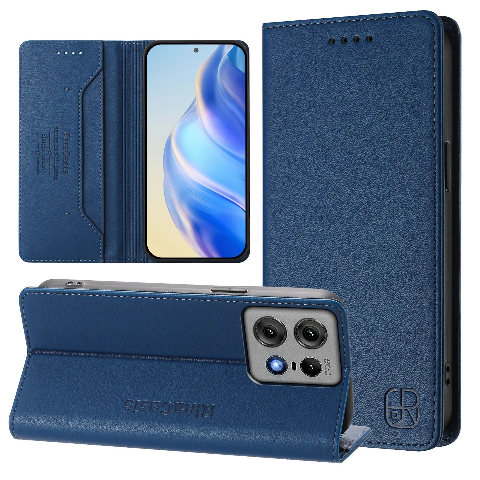 Shockproof Retro Leather Phone Case with Wallet and Card Slots