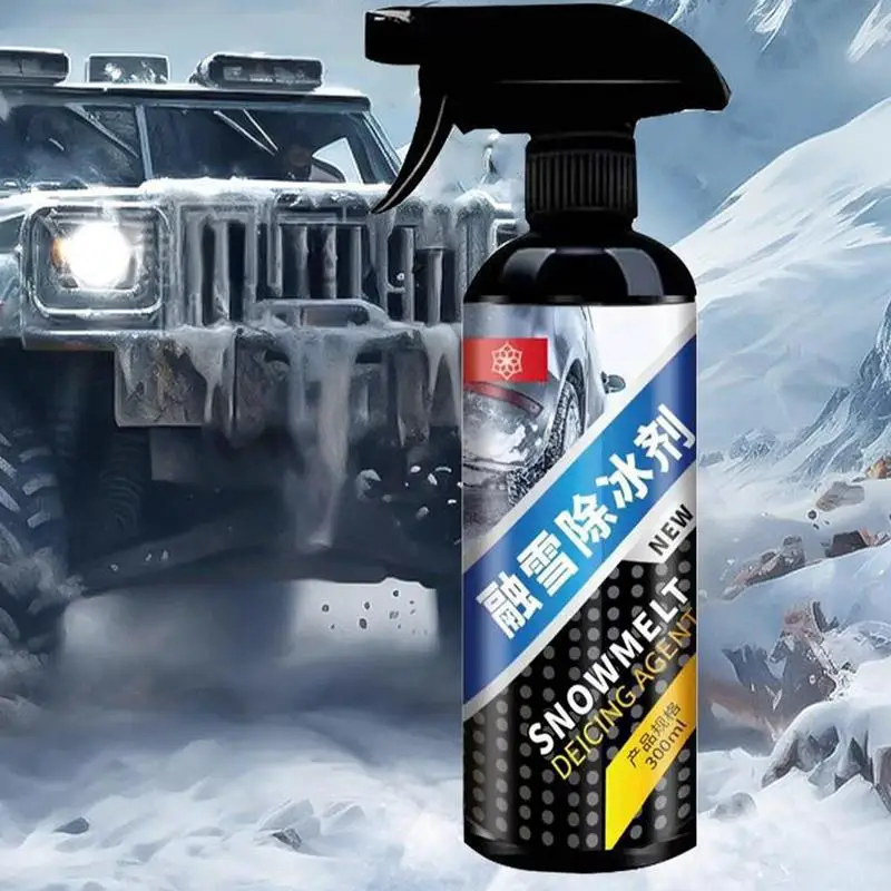 Deicer Spray For Car Windshield 300ml Deicing Melting Agent Auto Windshield Defroster Deicing Spray For Removing Snow And Frost
