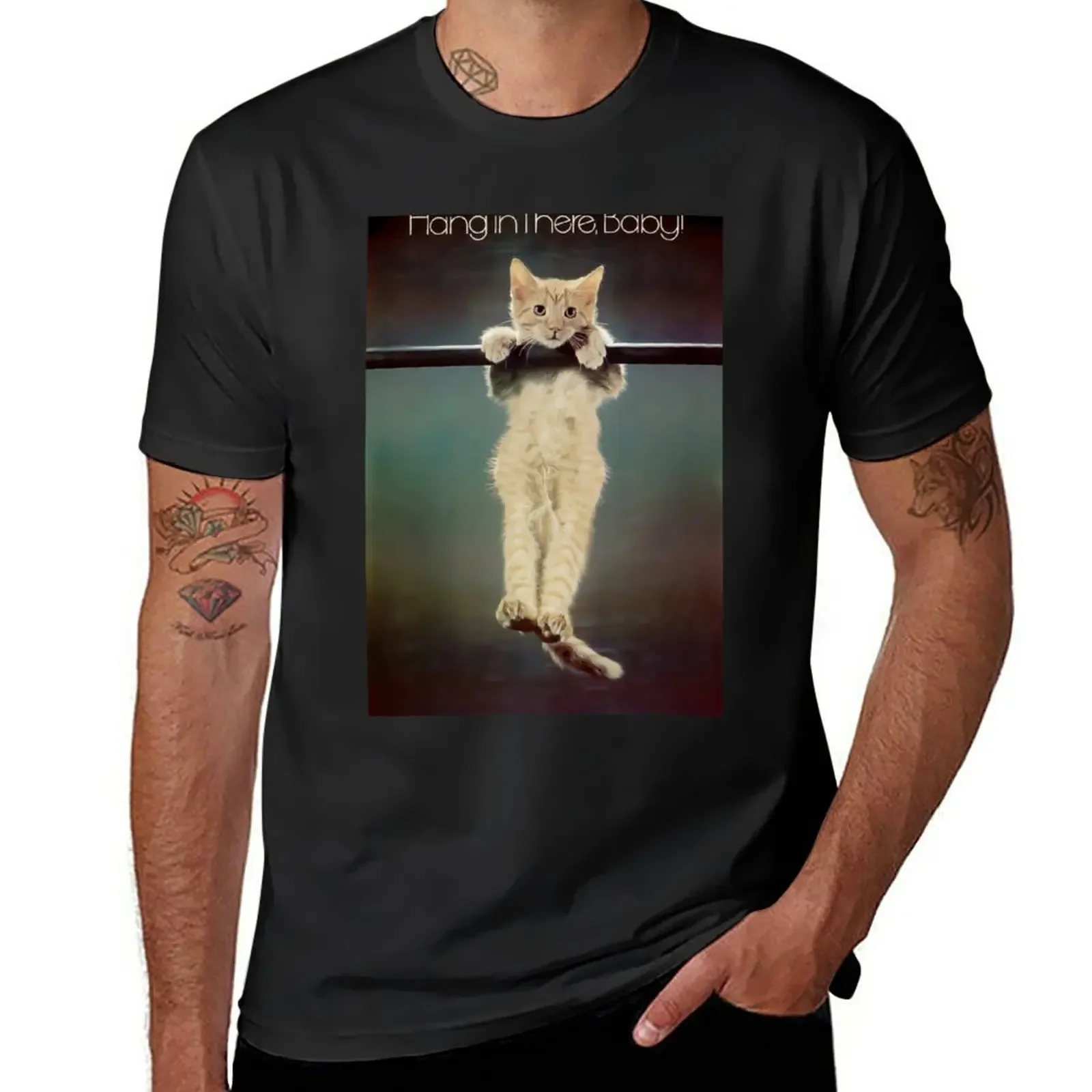 

Hang in there T-Shirt tops Aesthetic clothing t shirts for men