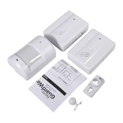 Wireless Motion Sensor Alarm System for Home & Garage Security, White (JYA00930 - 02)