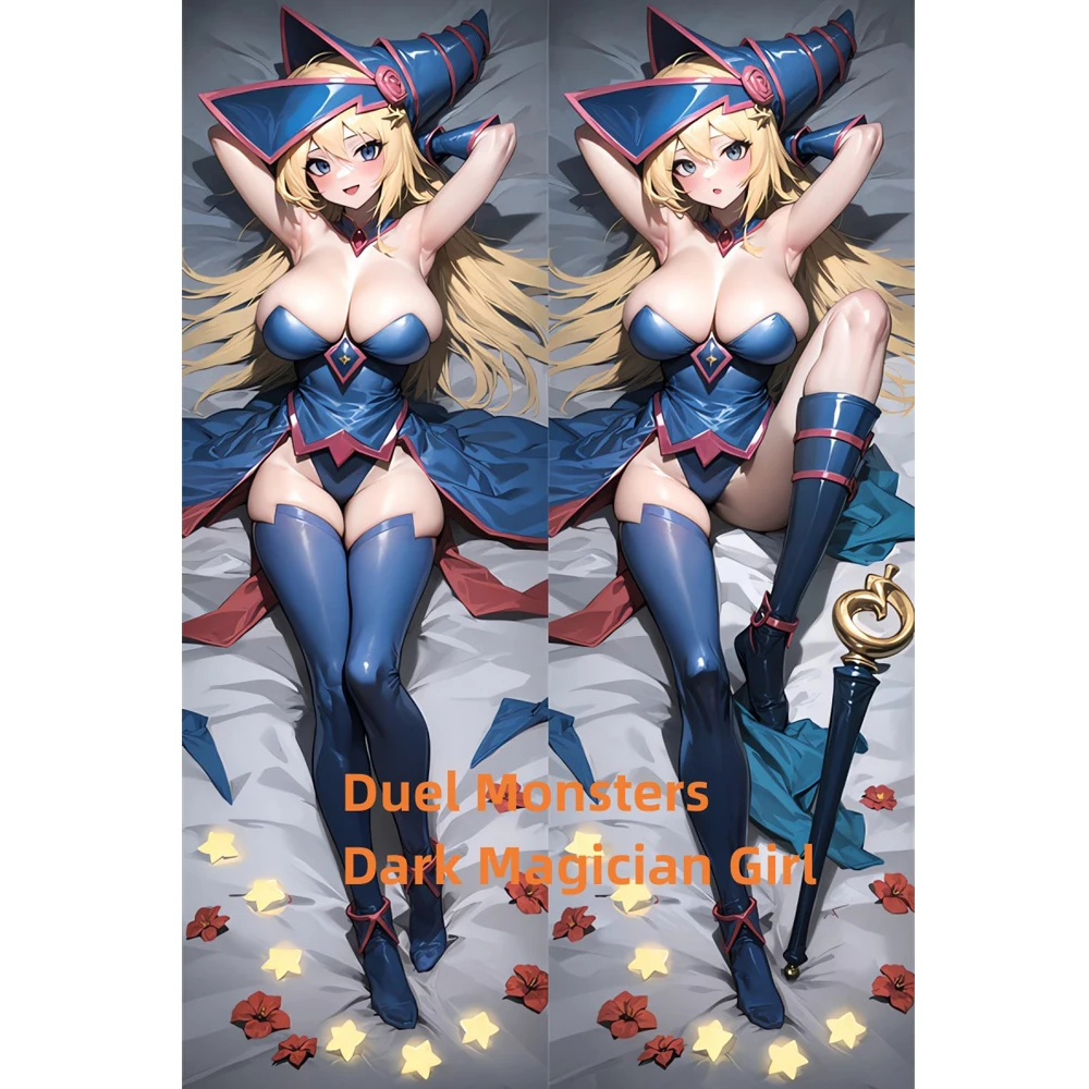 Dakimakura Fille Magicienne des Ténèbres YU-GI-OH! OCG-Taie d'Oreiller Imprimée Double Face, Taille Réelle, Anime