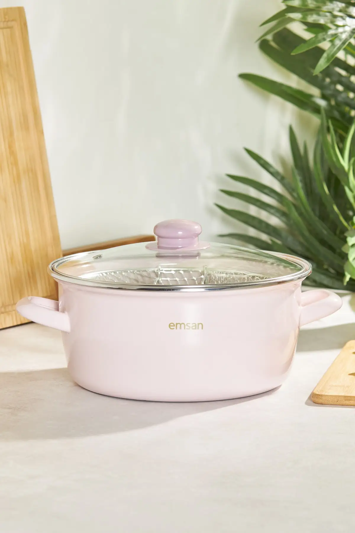 

Pastel Enamel Roast Pot Pink 24 Cm