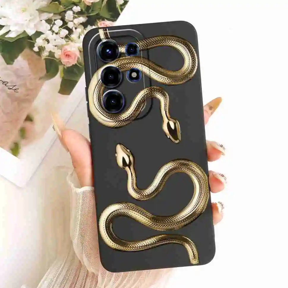 Floral Silicone Soft Shockproof Back Cover Case