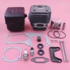 58mm Engine Motor Cylinder Piston Ported Muffler Kit For Husqvarna 395 395XP Gasket Oil Seal Chainsaw Garden Tool Parts 2