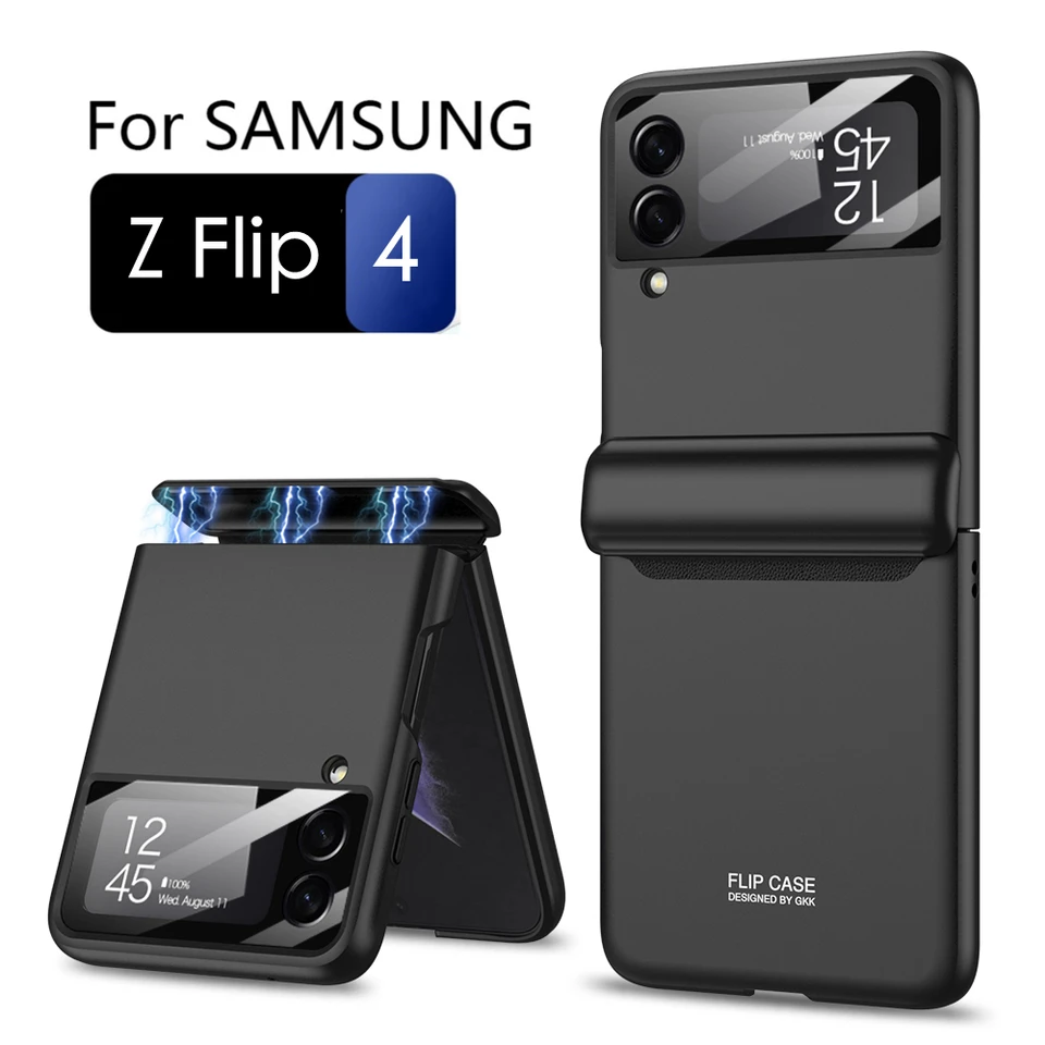 Funda de teléfono con protección de bisagra plegable para Samsung Z Flip 5G  360, cubierta protectora completa para Galaxy Z Flip F707 - AliExpress