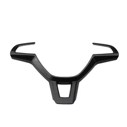 Luxury Leather Car Steering Wheel Cover (Black carbon)