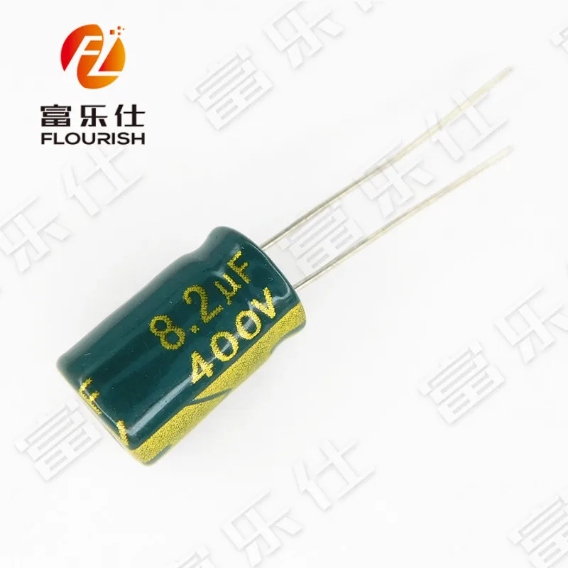 400v 8.2UF high frequency low impedance 400V8.2UF aluminum electrolytic capacitor size 8X12 20%