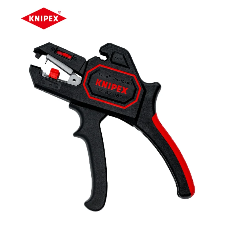 Knipex 7 'Spelafili Automatico Strumento Di Spelatura Isolante Autoregolante Per Cavi 0.2 Fino A 6 Mm² 10-24 Awg 1262180