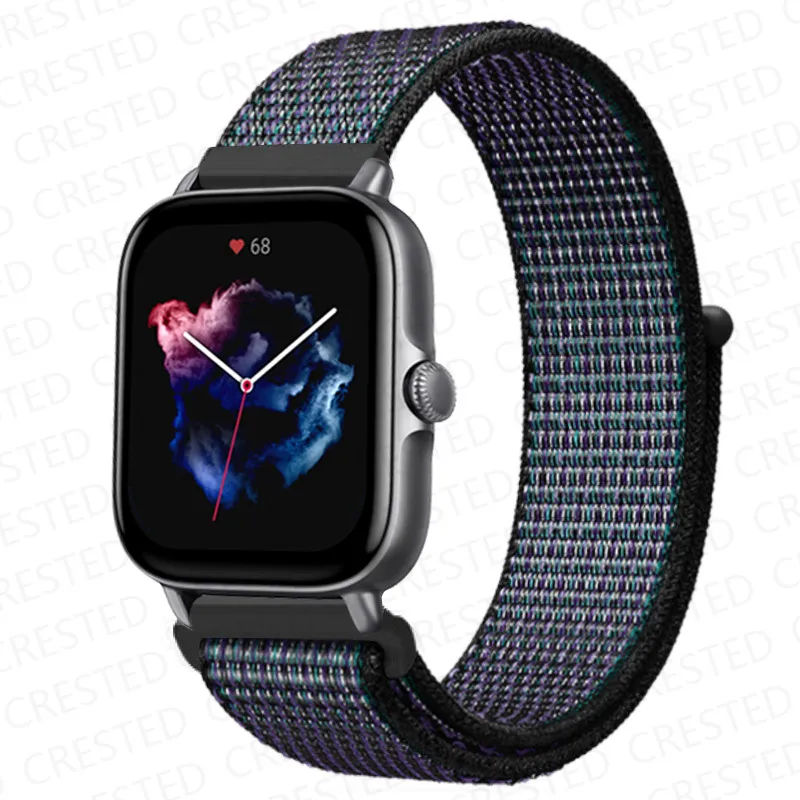 Nylon Sport Watch Band Bracelet - 20mm/22mm Adjustable Strap